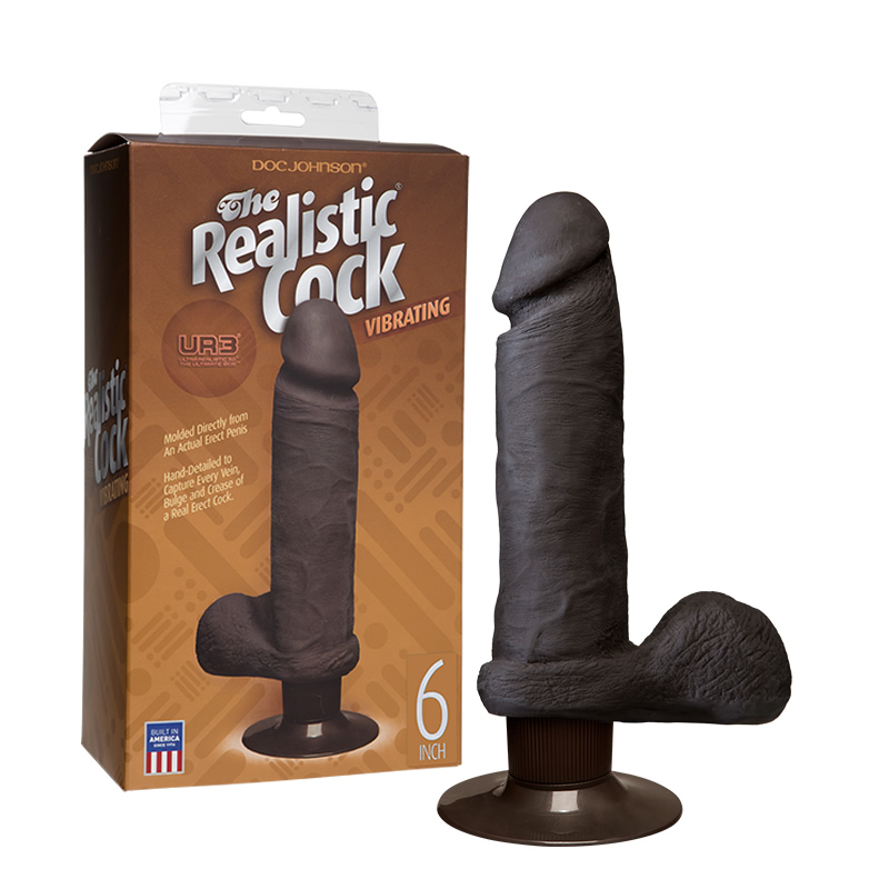 Realistic UR3 Vibro 6 chocolate
